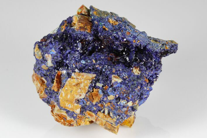 Azurite Crystals with Malachite & Chrysocolla - Laos #178169